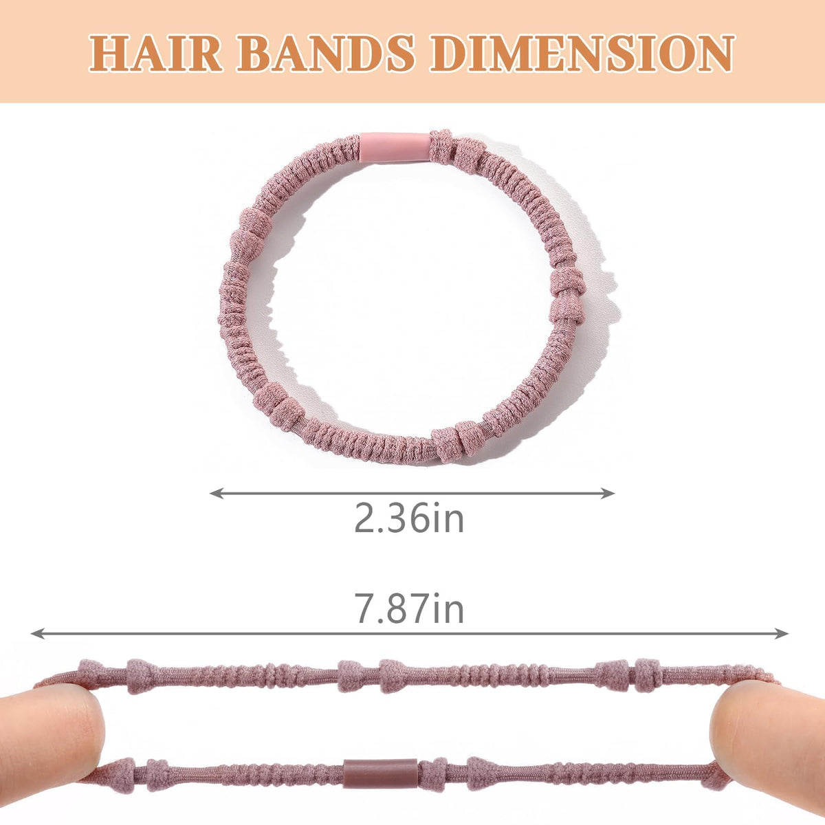 SYGY close-up of tie texture and knot showing smooth finish to prevent hair snagging