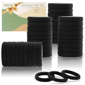 SYGY front packaging showing 100 black hair ties and bulk value