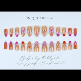 SYPAFG floral and shell patterns on nails showing decorative accents for summer looks
