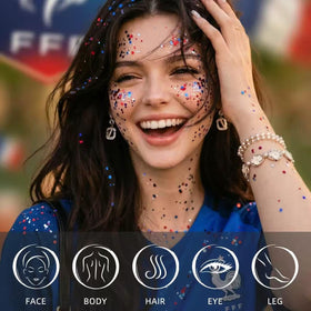 SYPAFG shoulder and collarbone glitter to enhance festival outfits