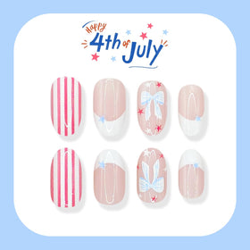 SYPAFG side view of short oval nails displaying natural curve and comfortable profile
