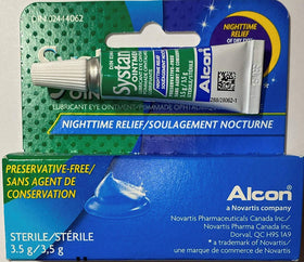 Systane tube held in hand for size and portability, convenient for travel and bedside