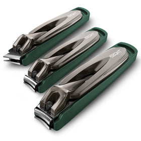 SZQHT front view of three stainless steel clippers, organized and durable