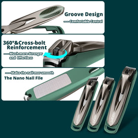 SZQHT clippers beside ruler to show scale and compact travel size