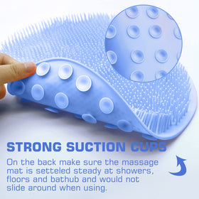 SZZYXD foot pressed against pad illustrating massage and circulation benefit