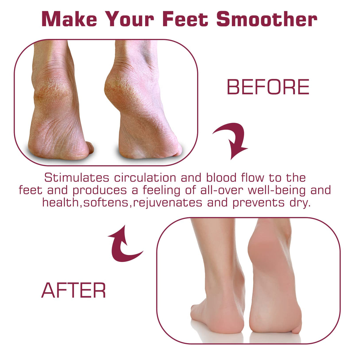 SZZYXD in use with foot scrubbing action providing massage relief