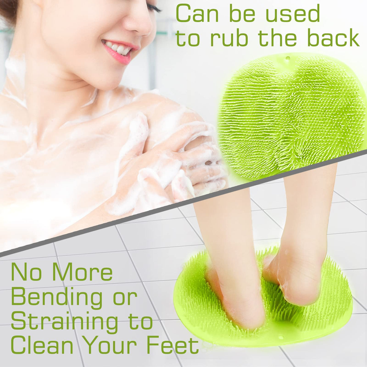 SZZYXD suction cups on back demonstrating firm grip and slip-prevention benefit