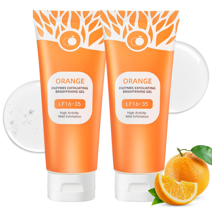T.Chilyn front packaging showing orange exfoliating gel benefits
