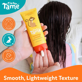 T is for Tame in bathroom routine setting promoting simple morning styling