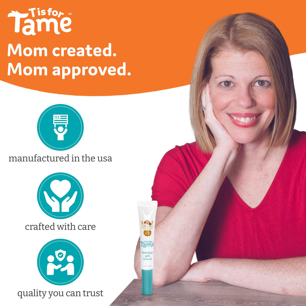 T is for Tame before and after edge control showing visible smoothing benefit
