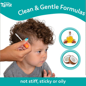 T is for Tame in use smoothing toddler flyaways for neat hair