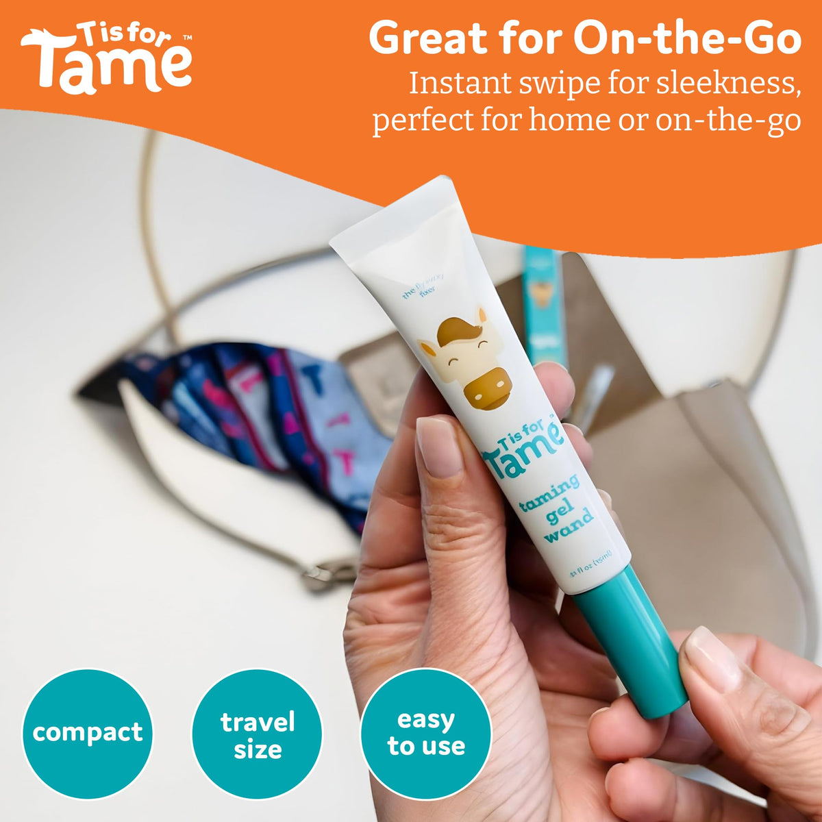 T is for Tame ingredients label detail highlighting plant-based gentle formula benefit