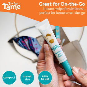 T is for Tame ingredients label detail highlighting plant-based gentle formula benefit