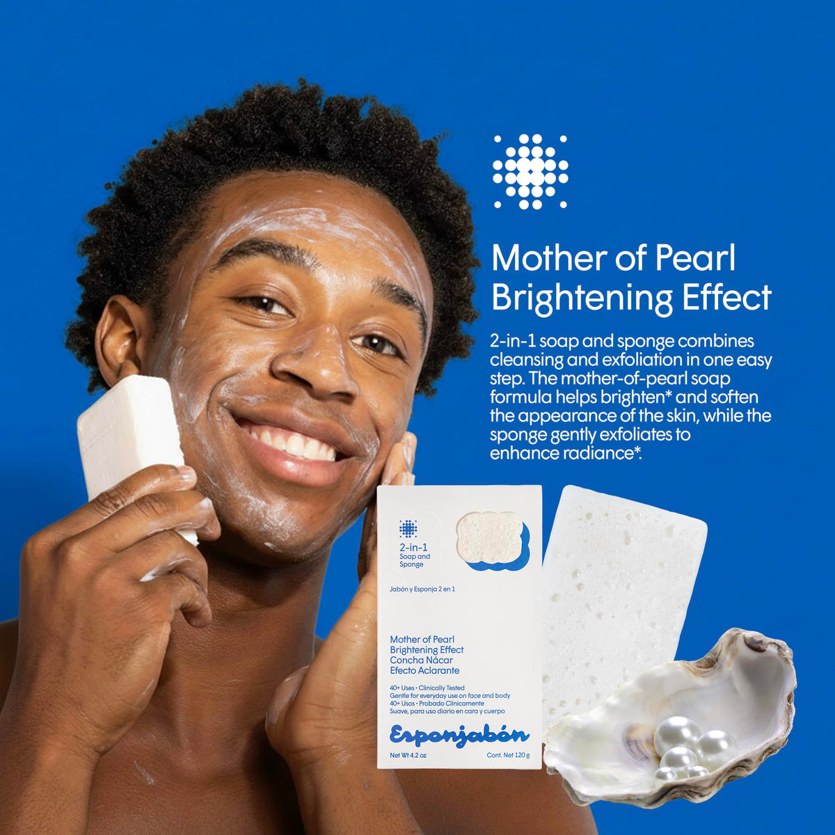 T.Taio sponge used on forearm illustrating gentle exfoliation and smoother skin