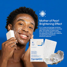 T.Taio sponge used on forearm illustrating gentle exfoliation and smoother skin