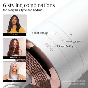T3 AireBrush CeraGloss ceramic surface detail for even heat and shine