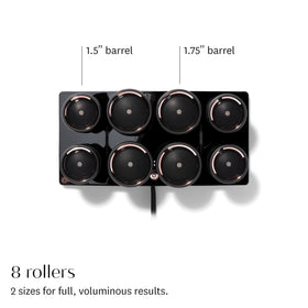 T3 rollers neatly stored in luxury case for organized travel and protection benefit