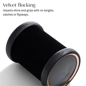 T3 rollers in use on model creating lifted roots and voluminous waves benefit