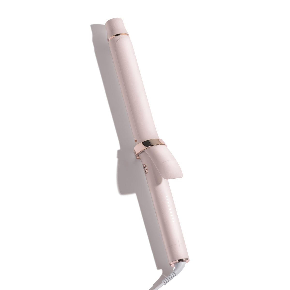 T3 front view of curling iron showing sleek design and extra-long barrel for faster styling