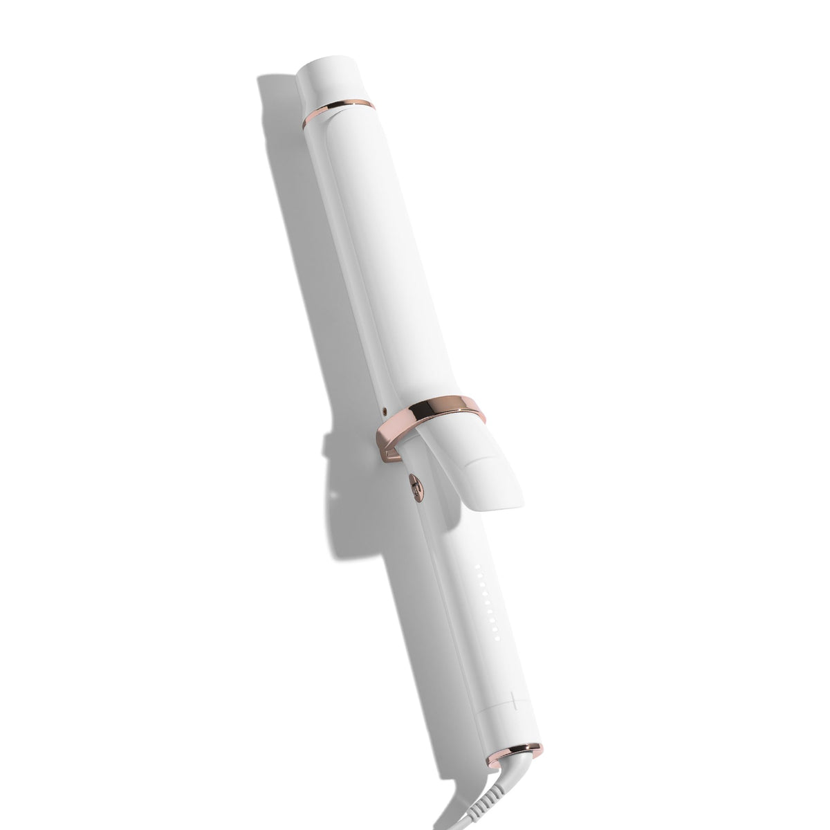 T3 SinglePass Curl X front view showing ergonomic handle and long barrel for fast styling