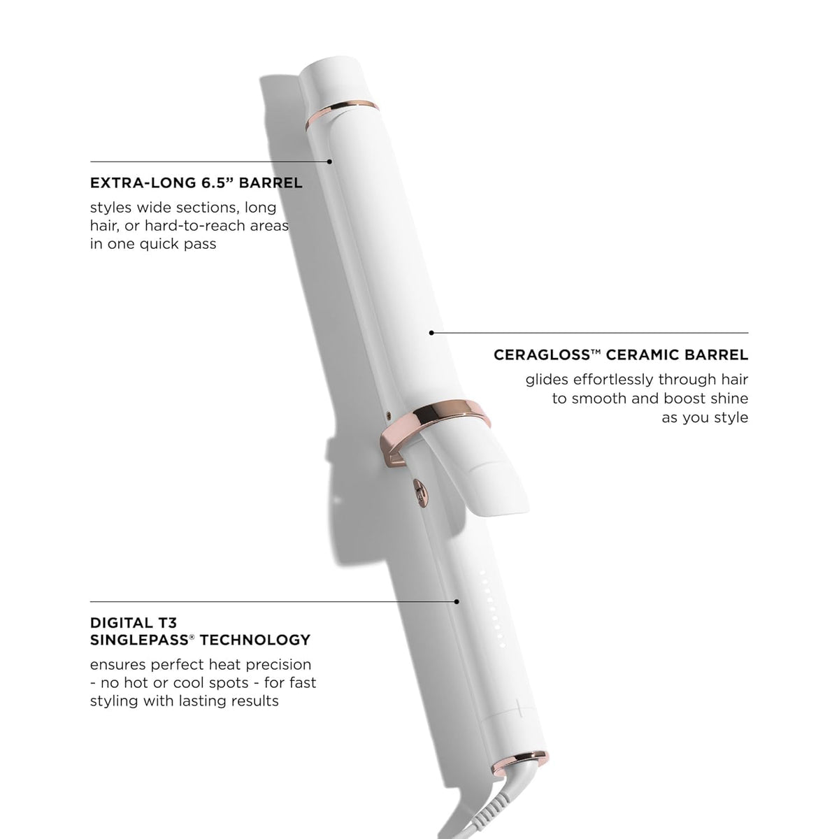 T3 ProGlide clip detail demonstrating smooth glide and snag-free control