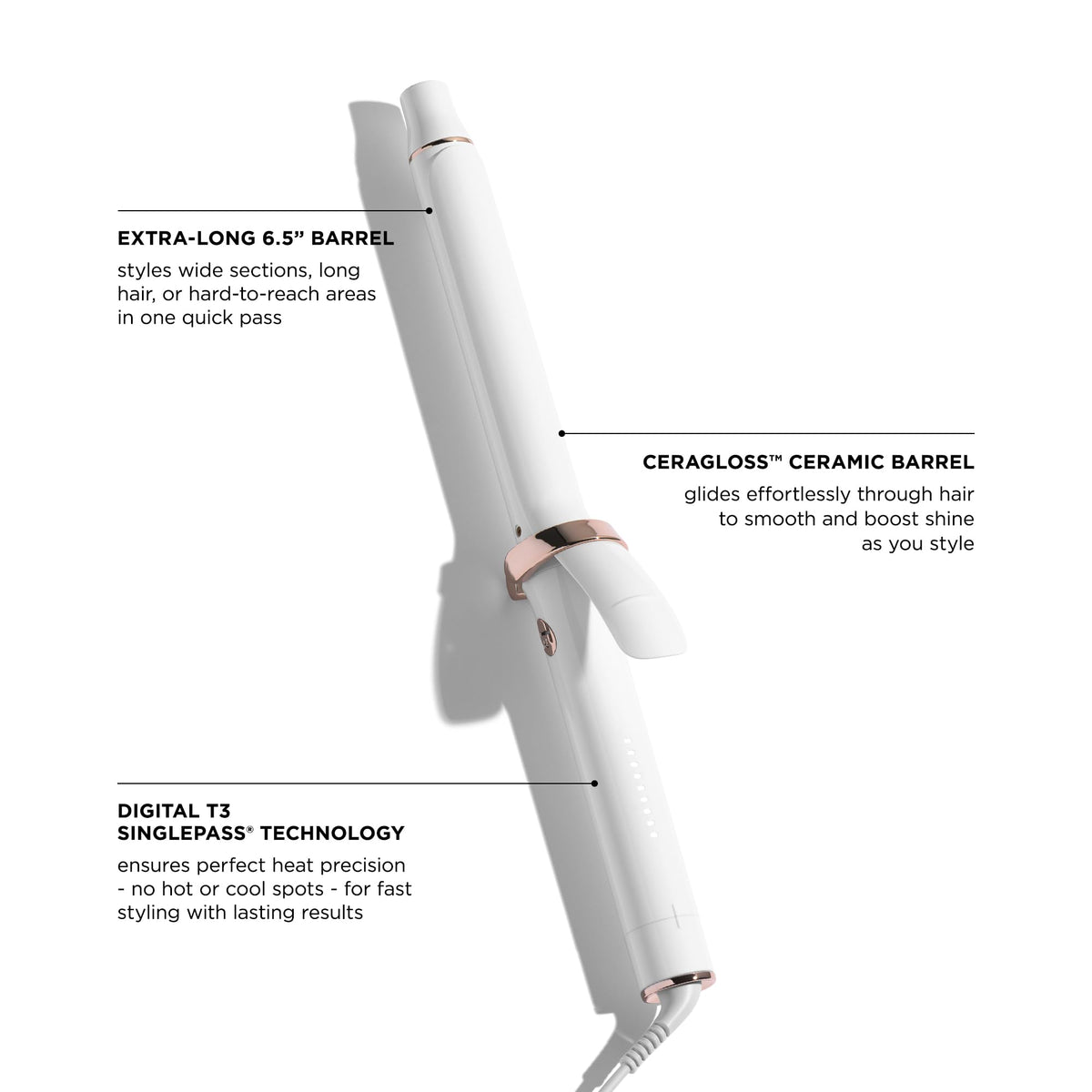 T3 ProGlide clip detail illustrating snag-free control and easier wrapping