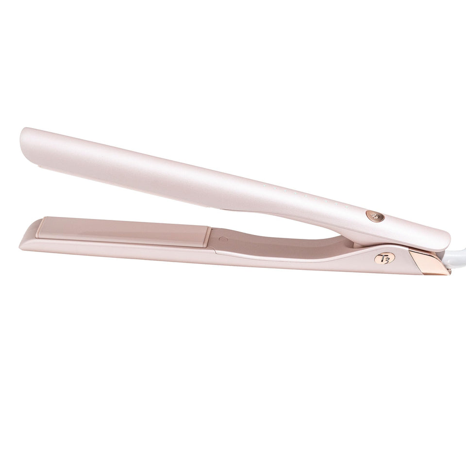 T3 front view of flat iron showing sleek design and fast styling benefit