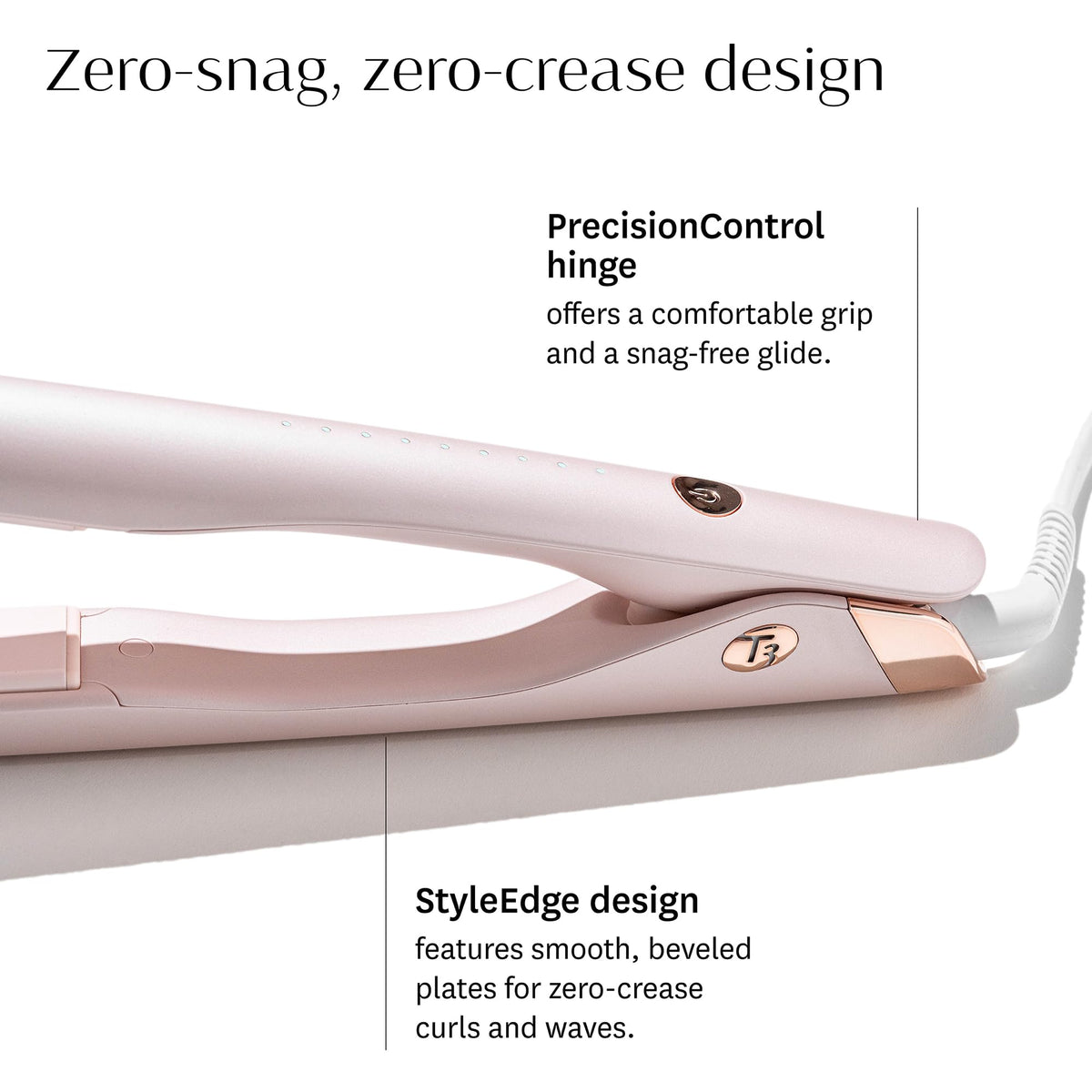 T3 size comparison with hand illustrating extra-long plates for wider coverage
