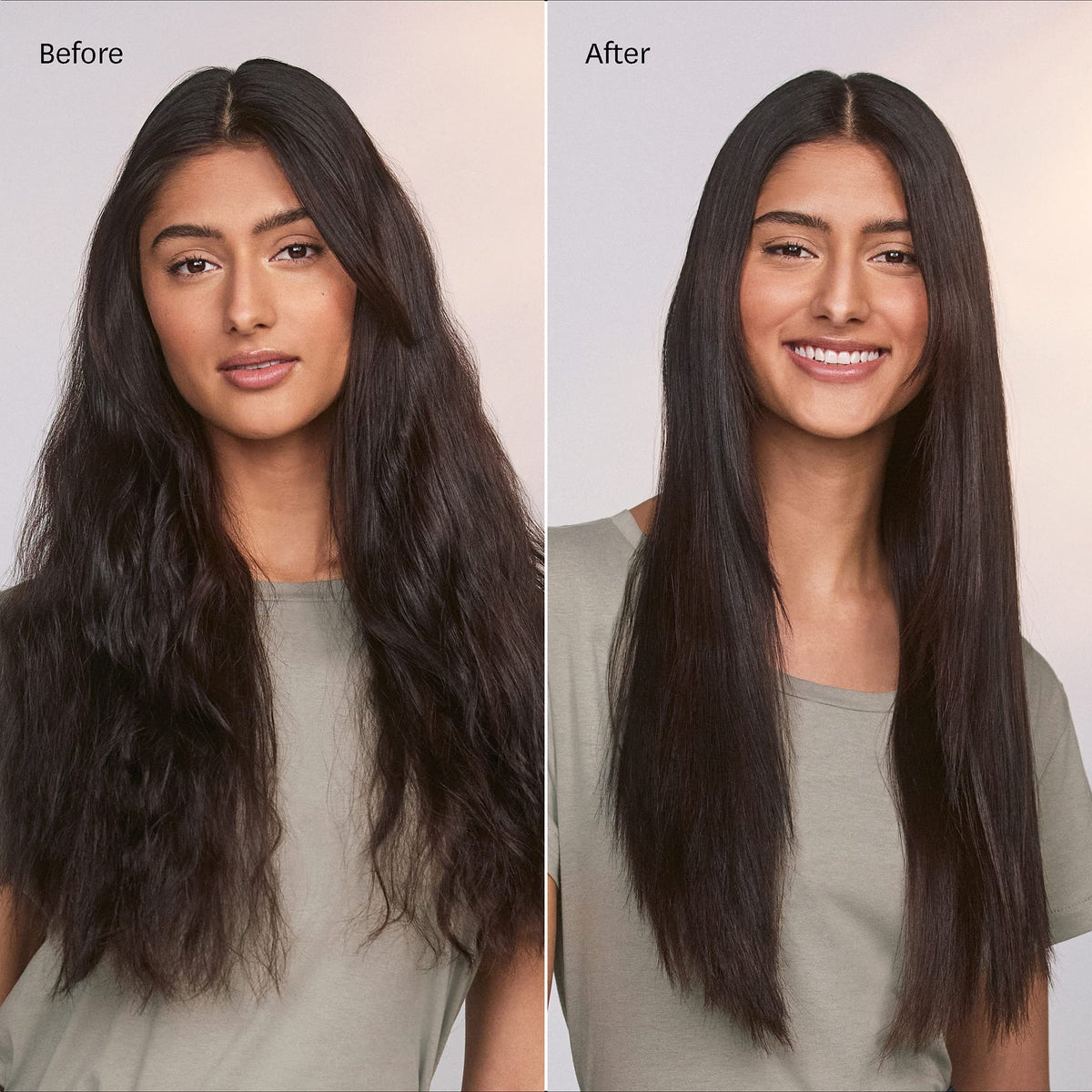T3 being used on hair in a salon-like setting for fast one-pass styling