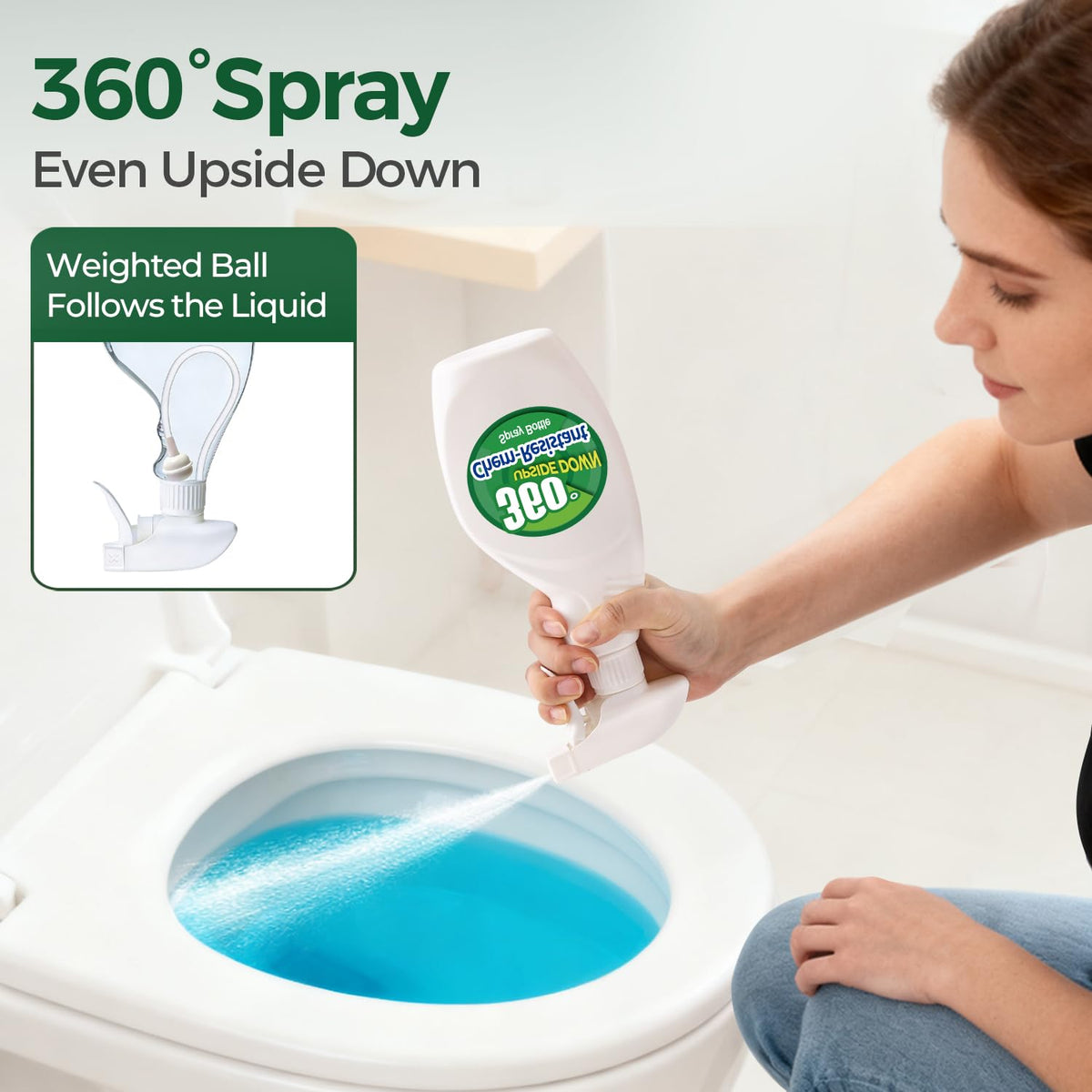 T4U nozzle showing mist and stream adjustment for task control