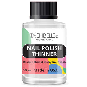Tachibelle in use adding drops into a polish bottle to revive texture