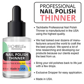 Revived polish bottle after Tachibelle treatment with smooth application