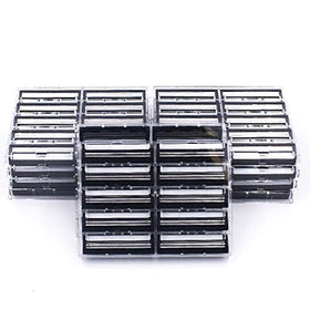 Taconic Shave front packaging showing 100 cartridges and value savings