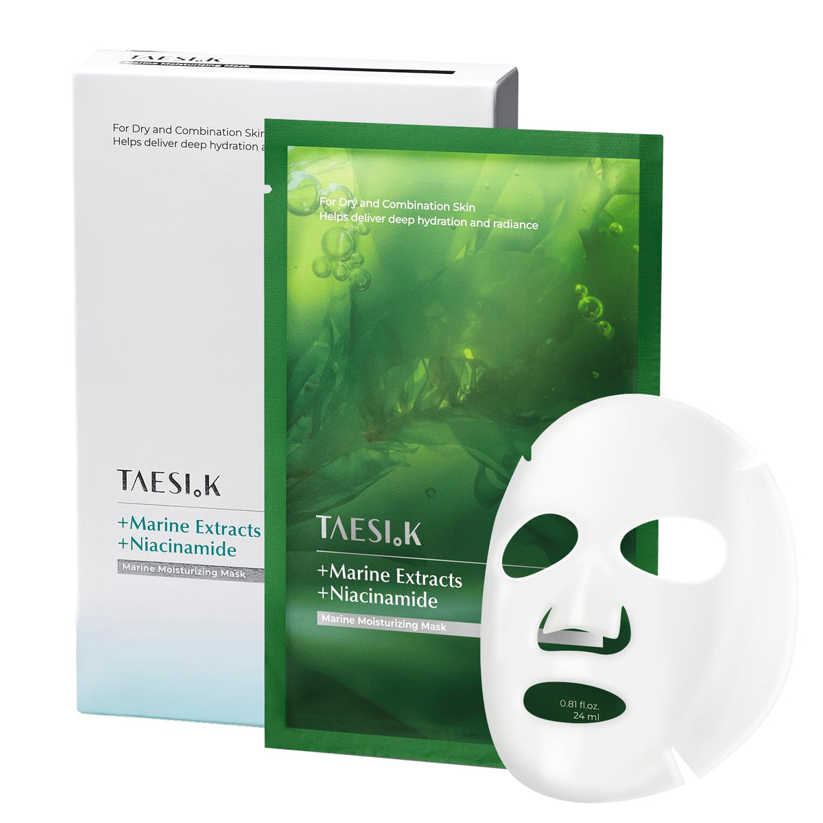 TAESI.K front packaging showing product name and benefits