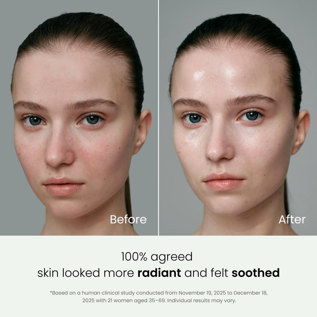 TAESI.K mask applied on face demonstrating snug adhesion