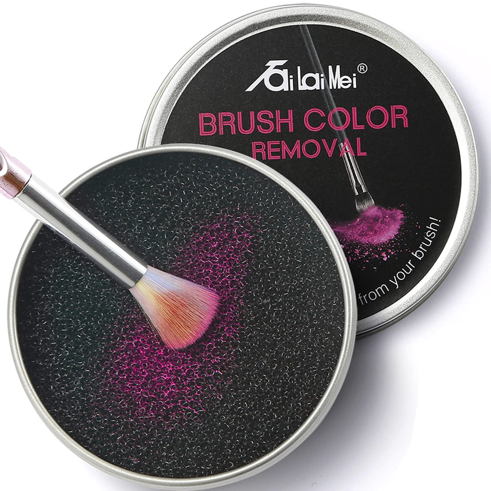 TailaiMei front packaging showing two black cleaner sponges and metal case, fast brush cleaning