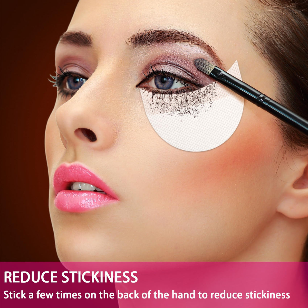 TailaiMei shield used as a wing stencil creating sharp eyeliner