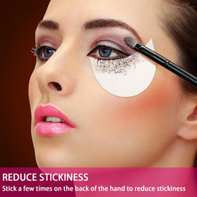 TailaiMei shield used as a wing stencil creating sharp eyeliner