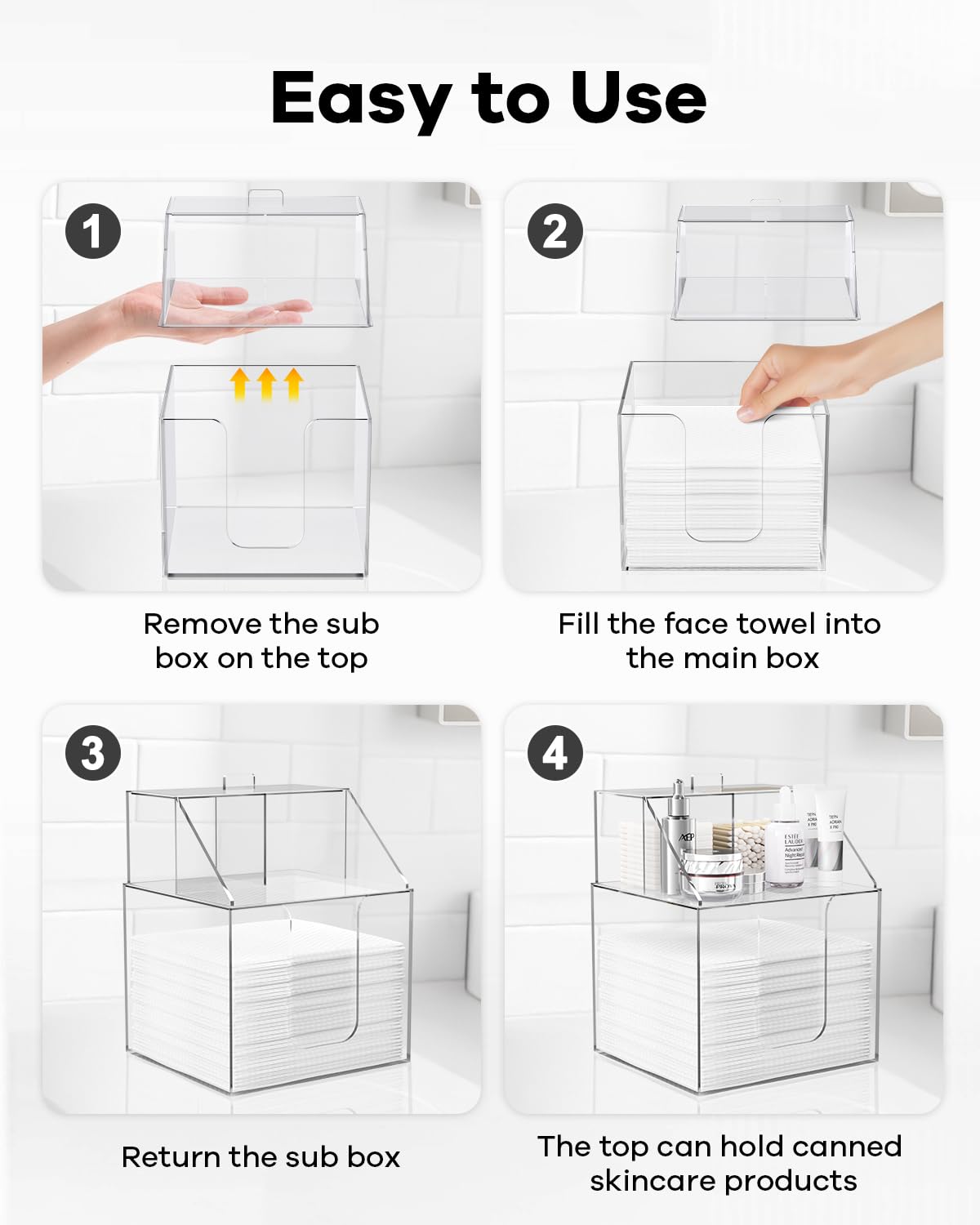 TAINESS open refill scene loading XL disposable towels for fast restocking