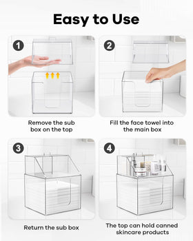 TAINESS open refill scene loading XL disposable towels for fast restocking