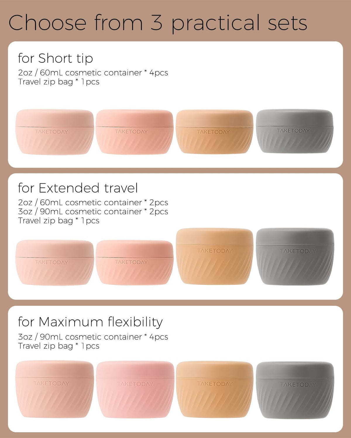 TakeToday apricot color lifestyle image adding style and organized travel appeal