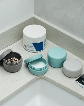 TakeToday jars labeled with different products for quick identification