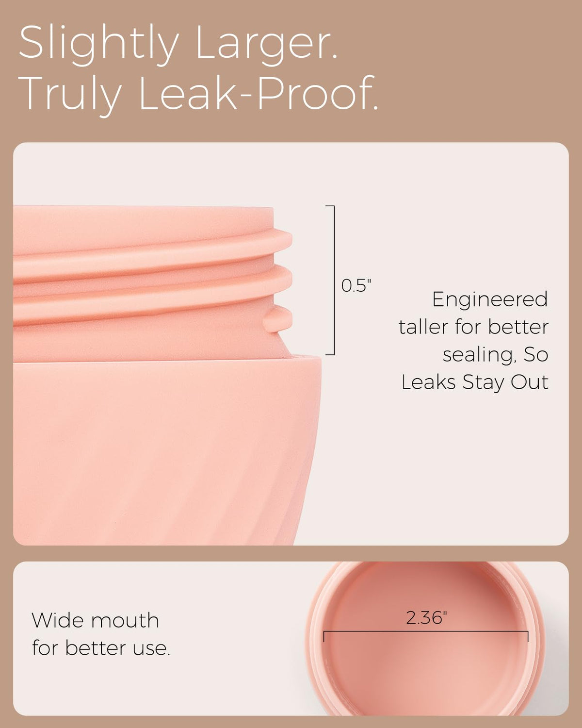 TakeToday silicone texture detail showing soft, food-grade material and durability