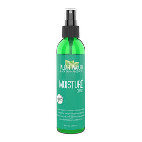 Taliah Waajid Black Earth Moisture Clenz front bottle showing label and pump for quick use