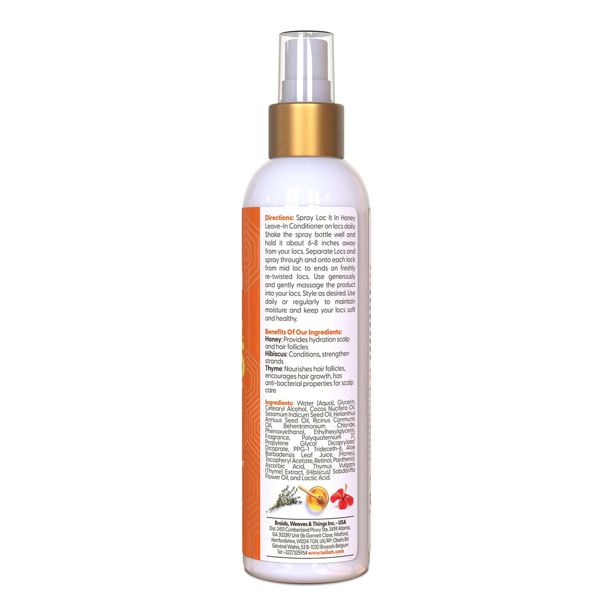 Taliah Waajid product in use on locs providing quick hydration and softening