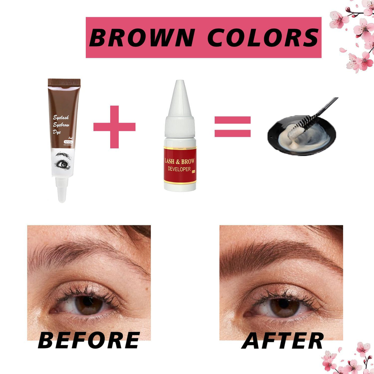 TALINZEN before and after brows demonstrating natural fuller look