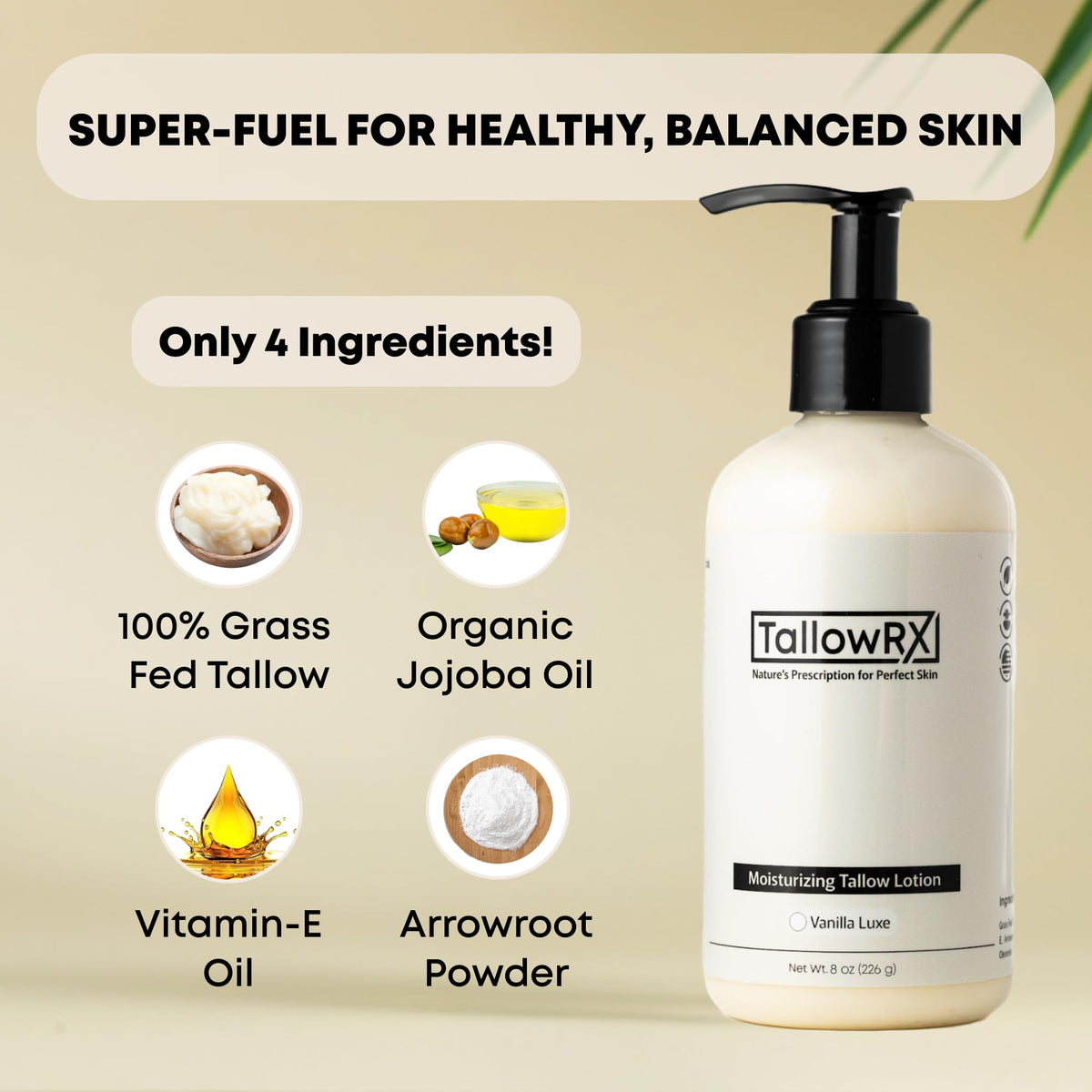 TALLOWRX texture close-up highlighting smooth, non-greasy finish