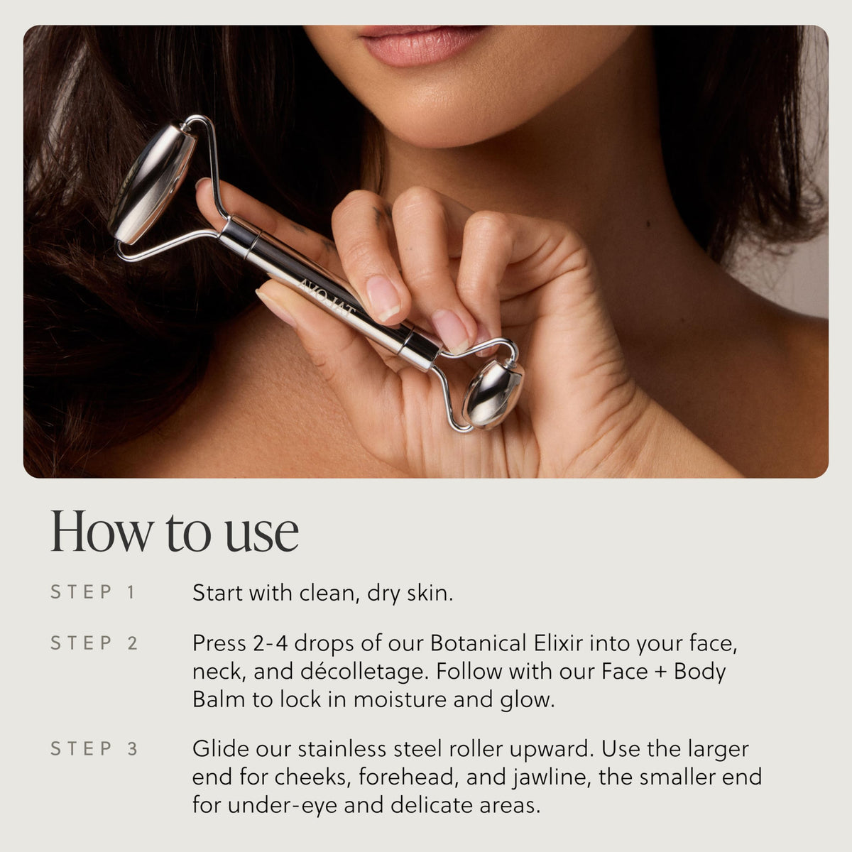 TALOVA sculpting jawline and chin to support lifting appearance and contour definition