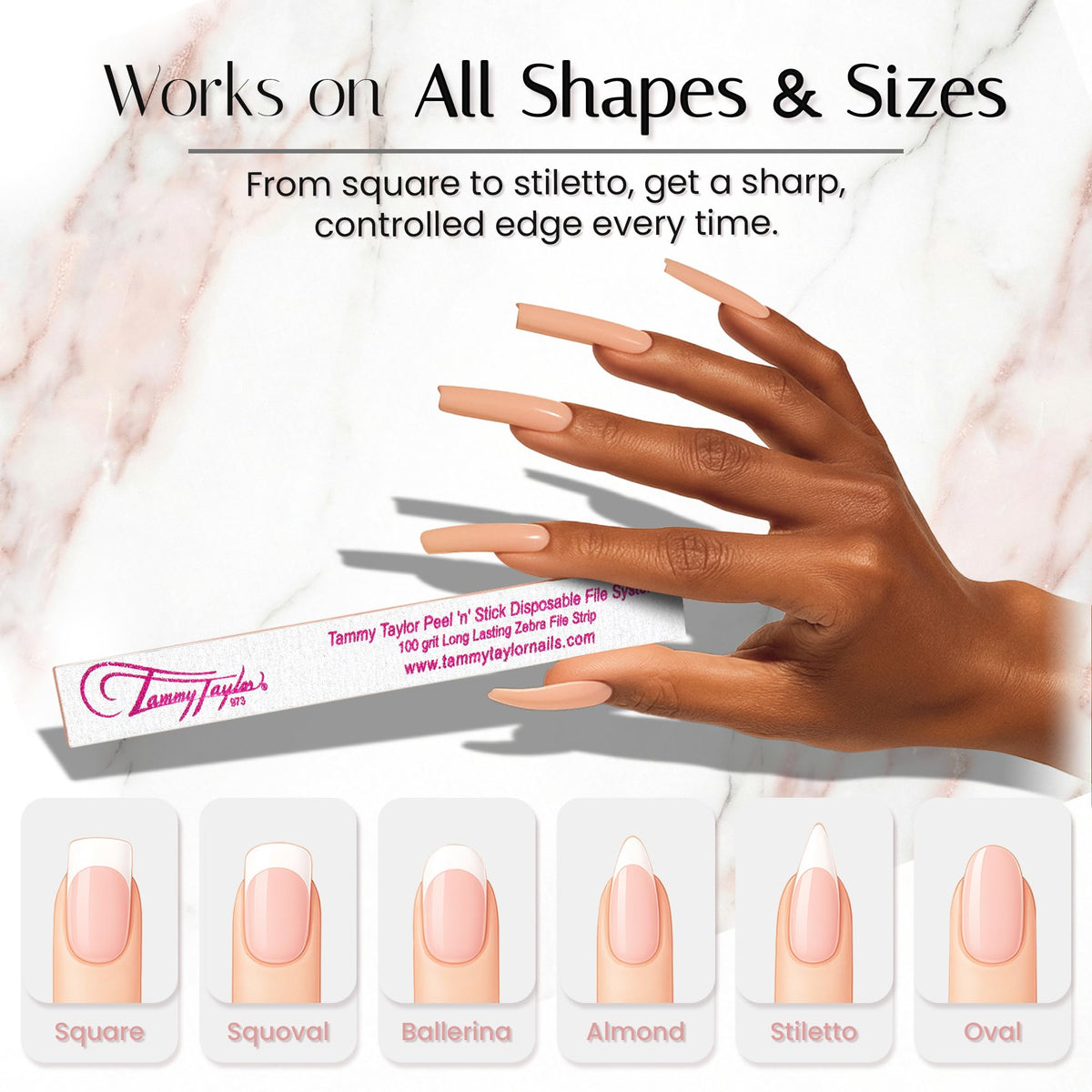 Tammy Taylor home manicure setup demonstrating professional results