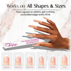 Tammy Taylor home manicure setup demonstrating professional results